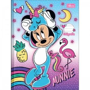 CADERNO 40FLS 1,0x1,0 QUADRICULADO COLEGIAL CAPA DURA BROCHURA MINNIE TILIBRA