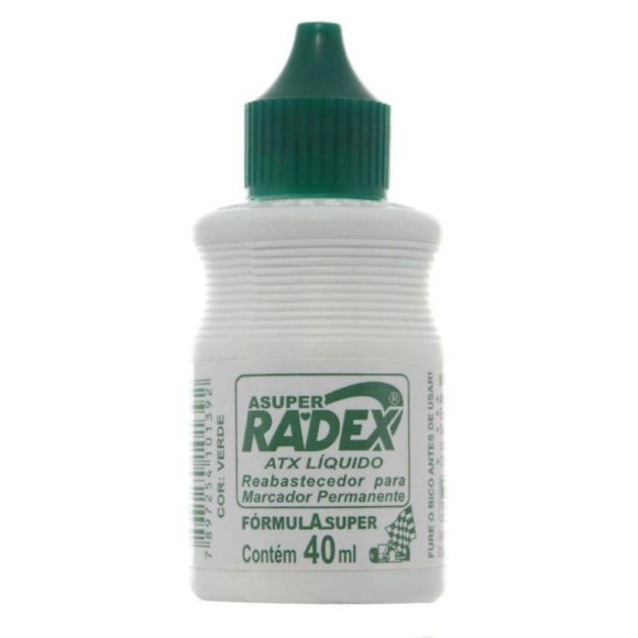REABASTECEDOR PARA PINCEL ATÔMICO 40ML VERDE RADEX