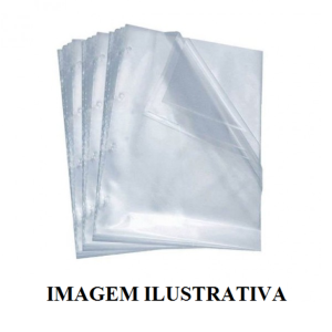 ENVELOPE PLÁSTICO SEMI GROSSO A4 4 FUROS C/100 PLASTIFILME