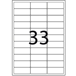 ETIQUETA A4356 C/3300 UNIDADES  MAXPRINT