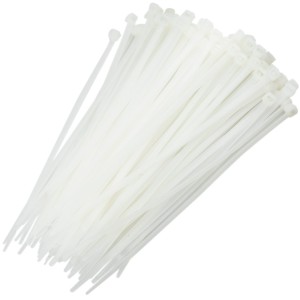 ABRAÇADEIRA DE NYLON 2,5 X 100MM BRANCA C/100 UNNIDADES TRX