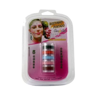 PINTURA FACIAL CREMOSA TORRE 5 CORES SECUNDÁRIAS 1083 ROSTINHO PINTADO