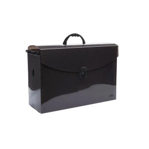 MALETA ARQUIVO OFÍCIO FUMÊ C/10 PASTAS SUSPENSAS DELLO