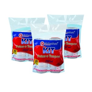 EMBALAGEM POTE REDONDO COM TAMPA 1000ML C/25 UNIDADES ORLEPLAST