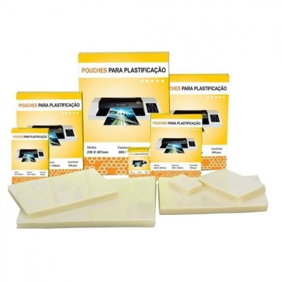 POLASEAL CRACHÁ 007 59X86MM C/100 UNIDADES PARA PLASTIFICAÇÃO
