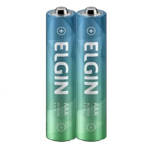 PILHA PALITO ALCALINA AAA PACOTE C/2 UNIDADES ELGIN