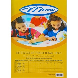 KIT ESCOLAR TRADICIONAL Nº1 A4 38FLS MENNO