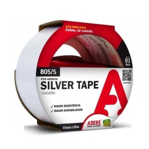 FITA SILVER TAPE BRANCA 45MMx5M ADERE