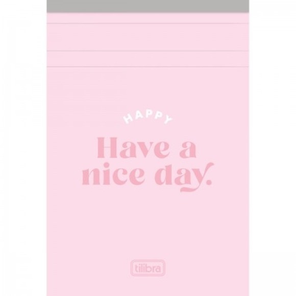 BLOCO PAUTADO 10,4x15,2CM 80FLS HAPPY TILIBRA