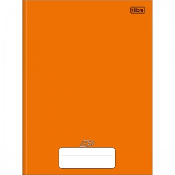 CADERNO UNIVERSITÁRIO 48FLS CAPA DURA BROCHURA D+ LARANJA TILIBRA