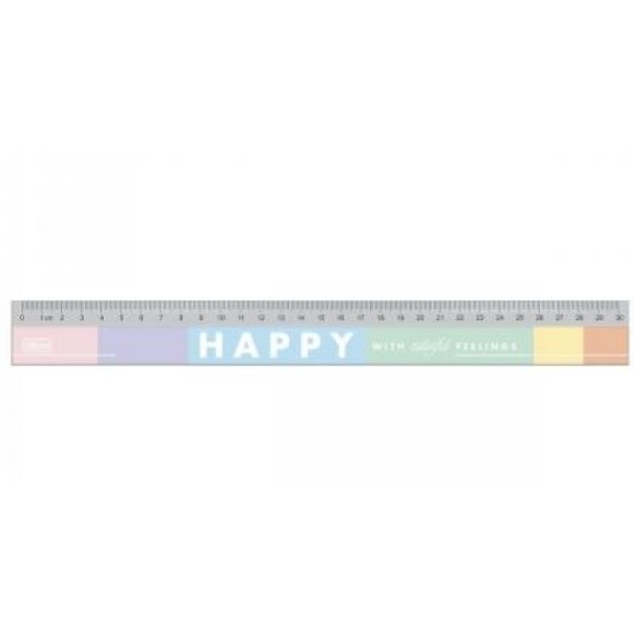 RÉGUA 30CM HAPPY TILIBRA
