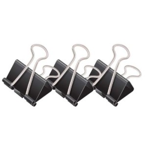 BINDER CLIPS 25MM CAIXA COM 12 UNIDADES BRW