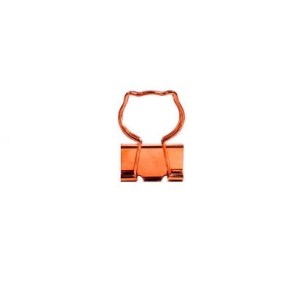 BINDER CLIPS ROSE GOLD COM 6 UNIDADES BRW