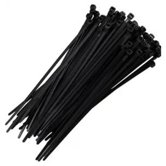 ABRAÇADEIRA NYLON 2,5 X 200 MM PRETA COM 100 UNIDADES STARFER