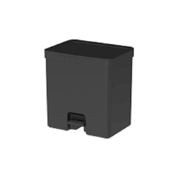 LIXEIRA TRIUM 20 LITROS COM PEDAL PRETO FECHADO OU