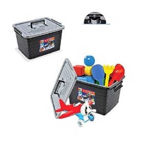 CAIXA ORGANIZADORA CONTAINER COM RODAS 30 LITROS ARQPLAST