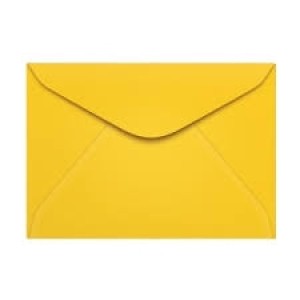 CAIXA DE ENVELOPE CARTA 114MMx162MM AMARELO COM 100 UNIDADES SCRITY