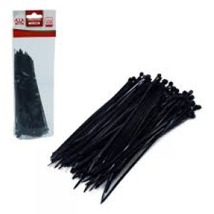 ABRAÇADEIRA DE NYLON 2,5X100MM PRETO 100 UNIDADES TOLLS