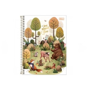 CADERNO 80FLS 1 MATÉRIA UNIVERSITÁRIO CAPA DURA ESPIRAL LOVELAND TILIBRA