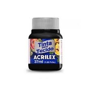 TINTA PARA TECIDO PRETA 37ML ACRILEX