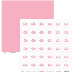 FOLHA SCRAPBOOK BASICA 6775 COROAS TAG ROSA OK