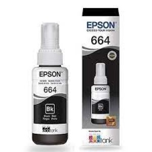 REFIL ORIGINAL EPSON REF.T664120 PRETO DE 70ML