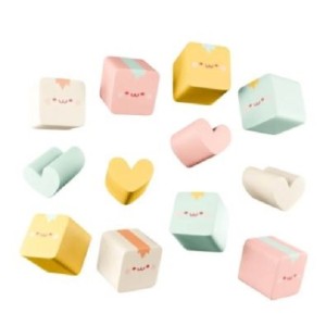 MINI BORRACHA CUBINHO COM 3 UNIDADES CIS