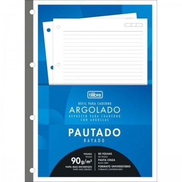 BLOCO PARA FICHÁRIO 80FLS 90G UNIVERSITÁRIO TILIBRA