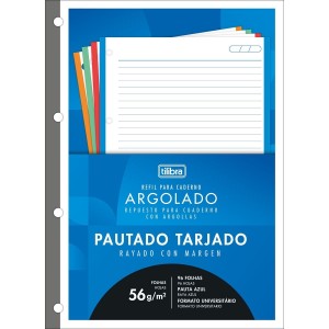 BLOCO PARA FICHÁRIO UNIVERSITÁRIO 96FLS 56G COLORIDO TILIBRA