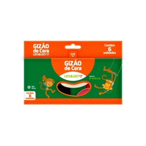 MEU 1° GIZ DE CERA 6 CORES 4318 LEO&LEO