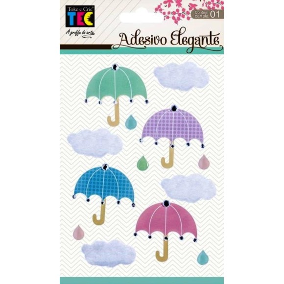 ADESIVO ELEGANTE DIA DE CHUVA REF.19392 TOKE E CRIE