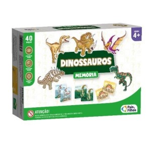 JOGO DA MEMÓRIA 40 PEÇAS DINOSSAUROS REF.7269 PAIS & FILHOS