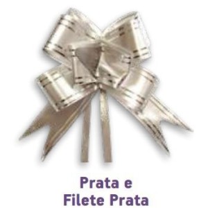 LAÇO FÁCIL P 11mm X 20,5cm PRATA C/10 UNIDADES MAKE