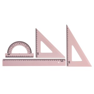 KIT GEOMETRIA 4 PEÇAS NEW LINEROSA PASTEL MAXCRIL