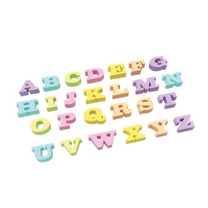 POTE DE BORRACHA MINI LETRINHAS C/28 UNIDADES CIS