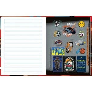 CADERNO 40FLS CALIGRAFIA COLEGIAL CAPA DURA BROCHURA X-RACING TILIBRA