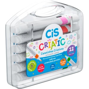 MARCADOR CRIATIVO ACRÍLICO 12 CORES CIS