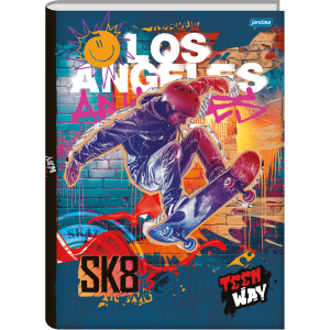 CADERNO 1/4 96FLS CAPA DURA BROCHURA TEEN WAY JANDAIA