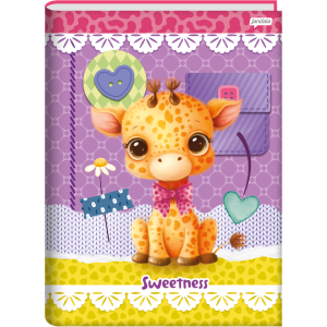 CADERNO 48FLS UNIVERSITÁRIO CAPA DURA BROCHURA SWEETNESS JANDAIA