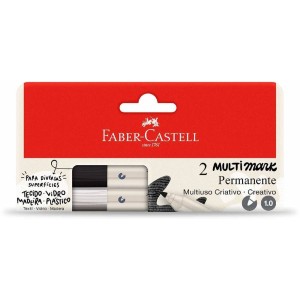 MARCADOR MULTIMARKER PRETO/BRANCO FABER CASTELL