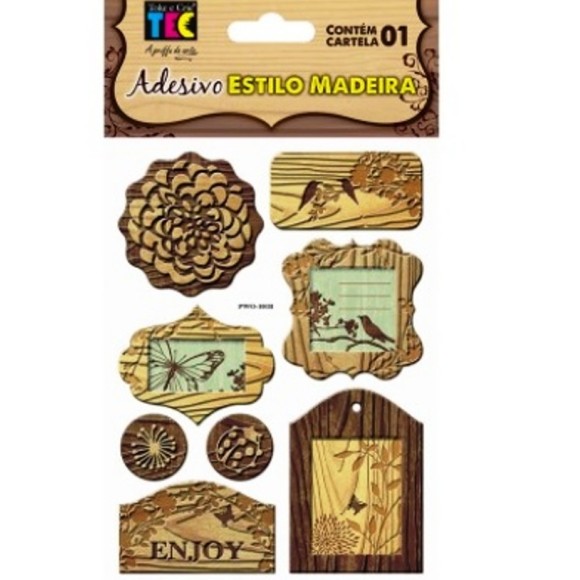 ADESIVO ESTILO MADEIRA NATUREZA REF.17148 TOKE E CRIE