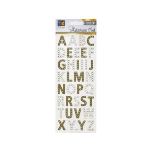 ADESIVO FOIL ALFABETO REF.19926 TOKE E CRIE