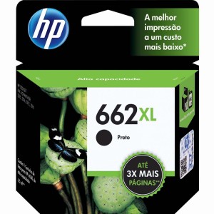 CARTUCHO ORIGINAL HP 662XL PRETO 6,5 ML HPCZ105