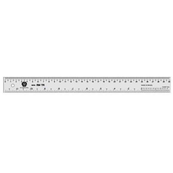 REGUA MOLEGATA 30CM RM/TR TRIDENT