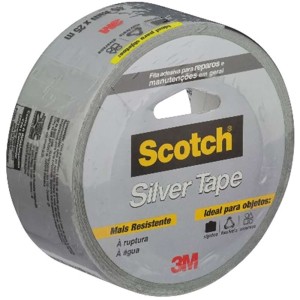FITA SILVER TAPE CINZA 45MMx5M SCOTCH 3M