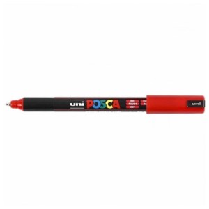 CANETA POSCA PC-1MR PIN TYPE VERMELHA MITSUBISHI
